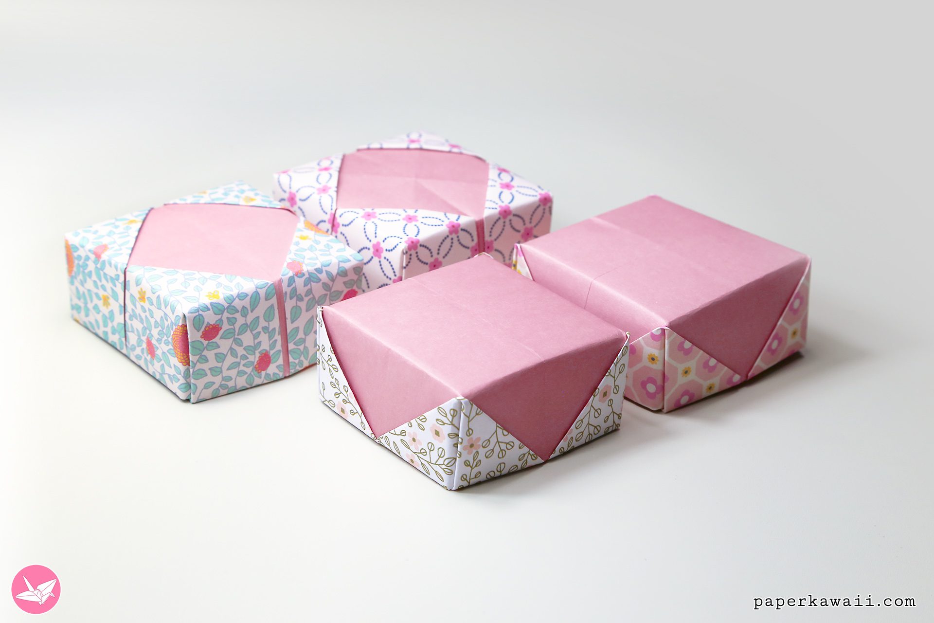 Origami Masu Box Lid Variations Paper Kawaii 01